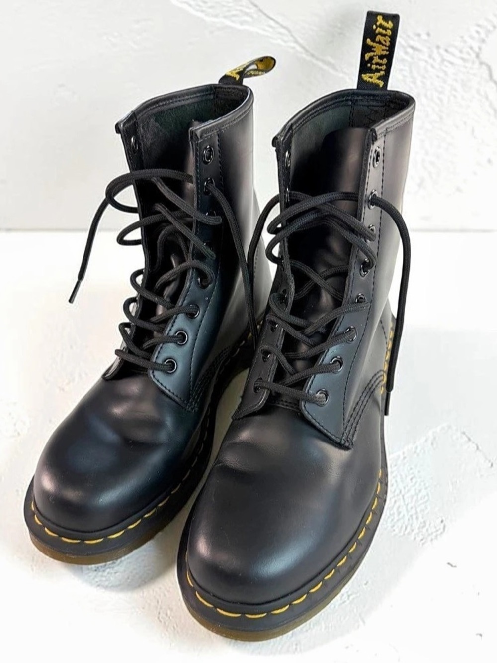 Dr. Martens 1460 Women’s Smooth Black Leather Lace Up Boots Size 8